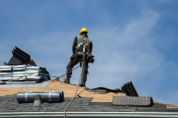 Professional Roofing technician working in Callicoon Center, NY